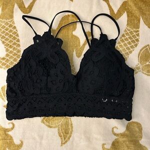 NWT Cherish Black Lace Bralette - Size L